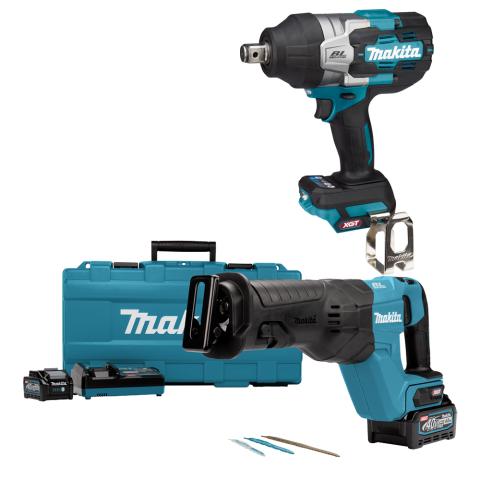 Набор аккумуляторных инструментов Makita JR001GM201+TW001GZ_0