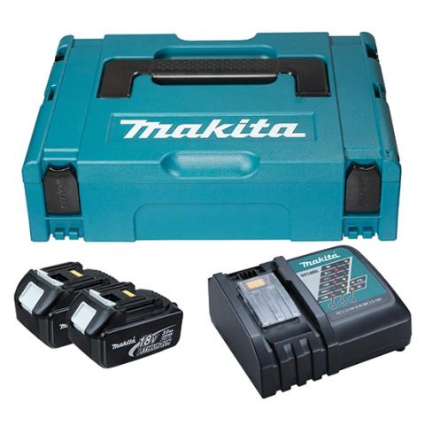 Набор аккумуляторов Makita LXT 2x3.0 Ач + DC18RC + Makpac 1_0