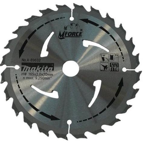 Пильный диск по дереву Makita MForce 165х2/1.25x20, 24T 15°_0