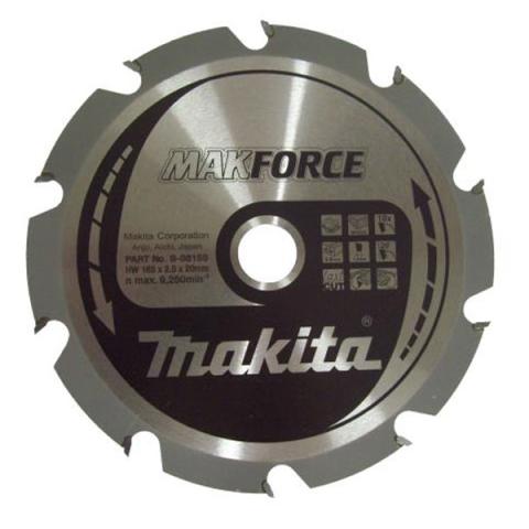 Пильный диск по дереву Makita MAKForce 165х2/1.4x20, 10T 20°_0