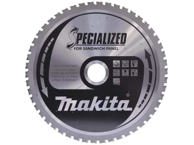 Пильный диск для сэндвич-панелей Makita Specialized for Sandwich Panal 235х2.2/1.8x30, 50T 0°_0