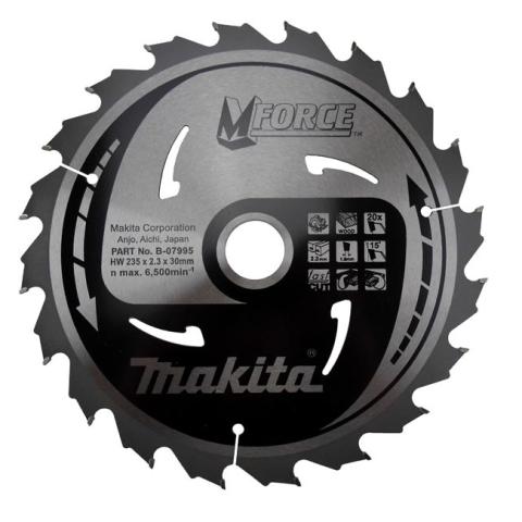 Пильный диск по дереву Makita MForce 235х2.3/1.6x30, 20T 15°_0