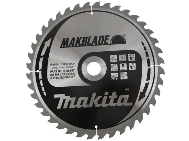 Пильный диск по дереву Makita MAKBlade 305х2.3/1.8x30, 40T 5°_0