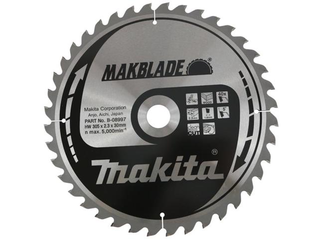 Пильный диск по дереву Makita MAKBlade 305х2.3/1.8x30, 40T 5°_0