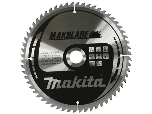 Пильный диск по дереву Makita MAKBlade 305х2.3/1.8x30, 60T 5°_0