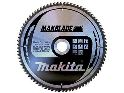 Пильный диск по дереву Makita MAKBlade 260х2.3/1.8x30, 80T 5°_0