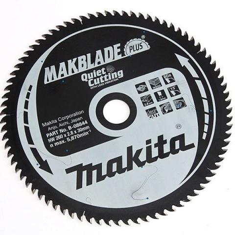 Пильный диск по дереву Makita MAKBlade Plus 260х2.8/1.8x30, 80T 15°_0