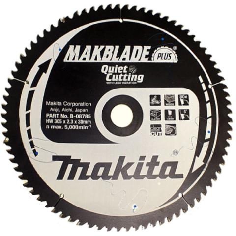 Пильный диск по дереву Makita MAKBlade Plus 305х2.3/1.8x30, 80T 5°_0