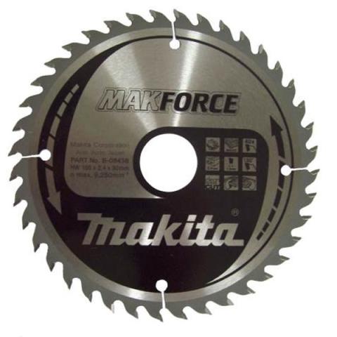 Пильный диск по дереву Makita MAKForce 165х2.4/1.5x30, 40T 20°_0