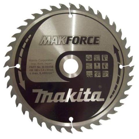 Пильный диск по дереву Makita MAKForce 180х2.4/1.5x20, 40T 20°_0