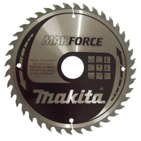 Пильный диск по дереву Makita MAKForce 180х2.4/1.5x30, 40T 20°_0