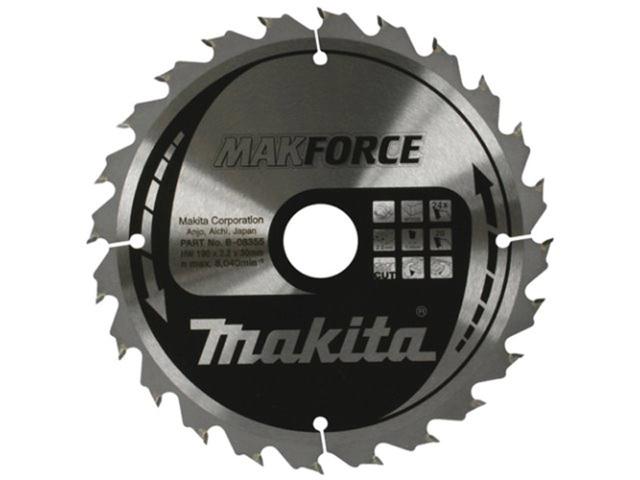 Пильный диск по дереву Makita MAKForce 190х2/1.4x30, 12T 20°_0