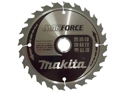 Пильный диск по дереву Makita MAKForce 190х2.2/1.4x15.88, 24T 20°_0
