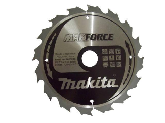 Пильный диск по дереву Makita MAKForce 210х2.4/1.6x30, 16T 20°_0