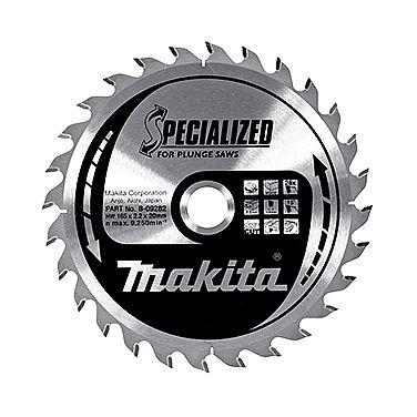 Пильный диск по дереву для погружных пил Makita Specialized for Plunge Saws 190х2.2/2.2x30, 24T 20°_0