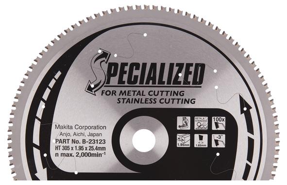 Пильный диск по нержавеющей стали Makita Specialized Stainless Saw Blade 305х2/1.7x25.4, 100T 3° отр._0