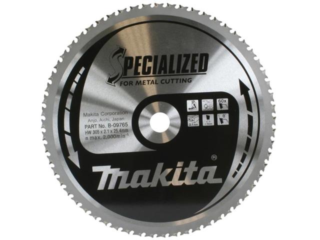 Пильный диск по металлу Makita Specialized for Metal Cutting 305х2.1/1.7x25.4, 60T 0°_0