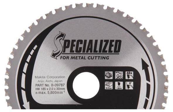 Пильный диск по металлу Makita Specialized for Metal Cutting 185х2/1.6x30, 48T 0°_0