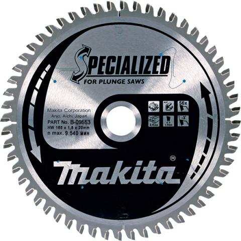 Пильный диск по алюминию Makita Specialized for Aluminum Cutting 160х2.4/1.8x20, 56T 3° отр._0