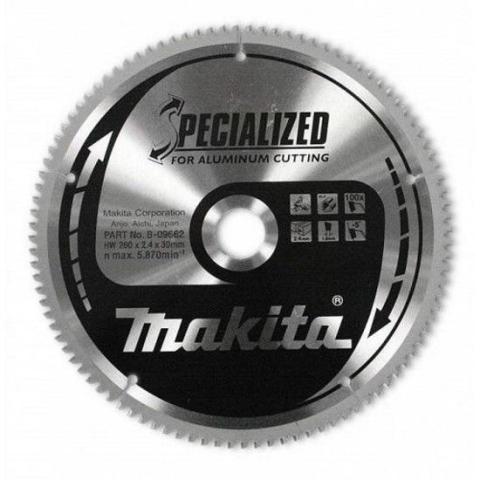 Пильный диск по алюминию Makita Specialized for Aluminum Cutting 260х3/1.8x30, 100T 5° отр._0