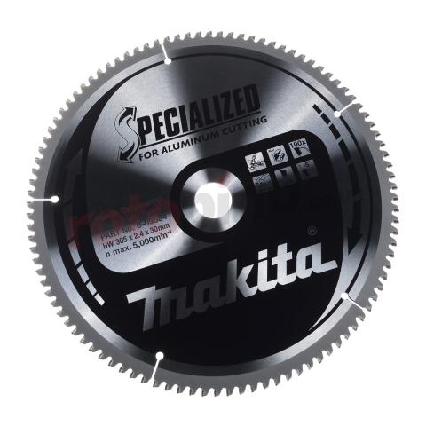 Пильный диск по алюминию Makita Specialized for Aluminum Cutting 305х2.4/1.8x30, 100T 5° отр._0