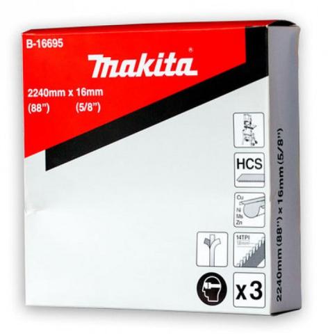Ленточное пильное полотно Makita 2240x16 мм 14Т (LB1200F), 3 шт_0
