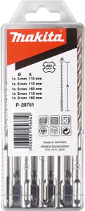 Набор буров Makita SDS-plus Centering V-Plus, 5 шт (P-29751)