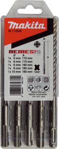 Набор буров Makita SDS-plus Nemesis, 5 шт (B-11994)