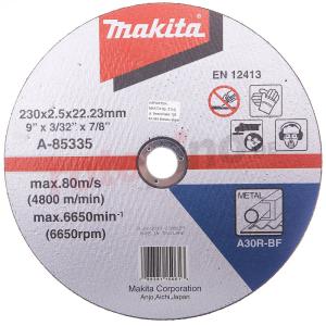 Отрезной круг по металлу Makita 230х2.5 мм A30R (A-85335)