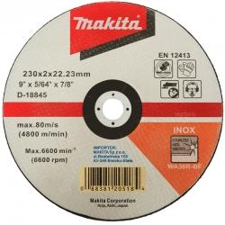 Отрезной круг по металлу Makita Inox 230х2 мм WA36R (D-18792)