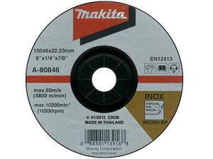Зачистной круг по металлу Makita Inox 150х6 мм WA36N (A-80846)