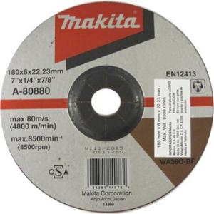Зачистной круг по металлу Makita Inox 180х6 мм WA36N (A-80880)