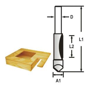 Фасонная фреза Makita 9.5х26х75 мм (D-47793)