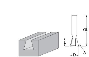 Шипорезная фреза Makita TCT Pro Worker 12х10х42 мм (P-79108)
