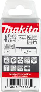 Пилочка для лобзика по металлу Makita B-23, 100 шт (B-07749)