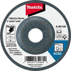 Гибкий шлифовальный круг по металлу Makita 125х3 мм AC36 (B-18312)