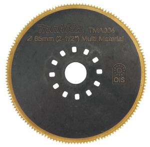 Круглое пильное полотно Multi Material Makita TMA004, BIM-TiN Ø 65 мм (B-21303)