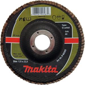 Лепестковый шлифовальный круг по камню Makita 115 мм K80 (P-65311)