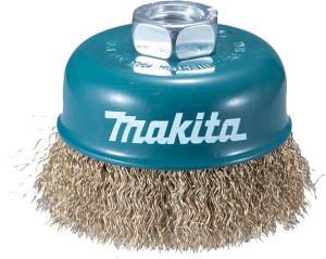 Щетка чашечная из витой латунированной проволоки Makita Ø 90x0.3 мм (D-39780)