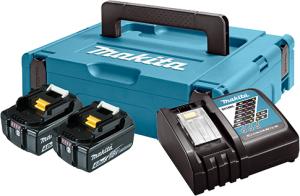 Набор аккумуляторов Makita LXT 2x4.0 Ач + DC18RC + Makpac 1
