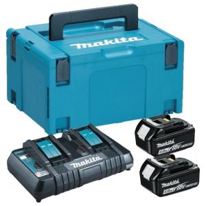 Набор аккумуляторов Makita LXT 2x4.0 Ач + DC18RD + Makpac 2