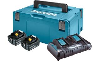 Набор аккумуляторов Makita LXT 2x5.0 Ач + DC18RD + Makpac 3