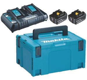 Набор аккумуляторов Makita LXT 2x6.0 Ач + DC18RD + Makpac 3