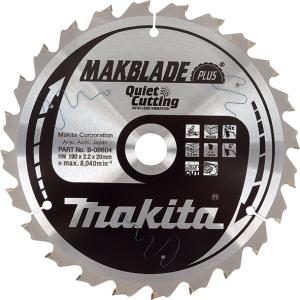 Пильный диск по дереву Makita MAKBlade Plus 190х2.2/1.6x20, 24T 5°