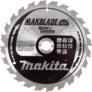 Пильный диск по дереву Makita MAKBlade Plus 190х2.2/1.6x20, 24T 5°