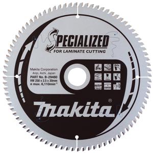 Пильный диск по ламинату Makita Specialized for Laminate Cutting 250х2.5/1.8x30, 84T 5°
