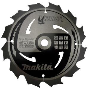 Пильный диск по дереву Makita MForce 190х2/1.2x15.88, 12T 15°