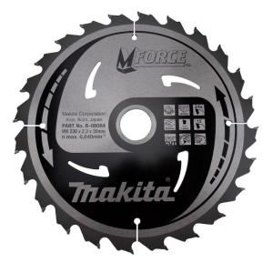 Пильный диск по дереву Makita MForce 230х2.3/1.6x30, 24T 15°