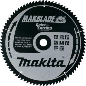 Пильный диск по дереву Makita MAKBlade Plus 255х2.4/1.8x30, 72T 5°