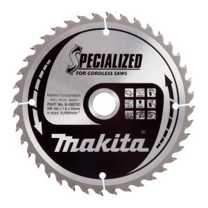 Пильный диск по дереву для аккумуляторных пил Makita Specialized for Cordless Saws 165х1.6/1x20, 40T 18°